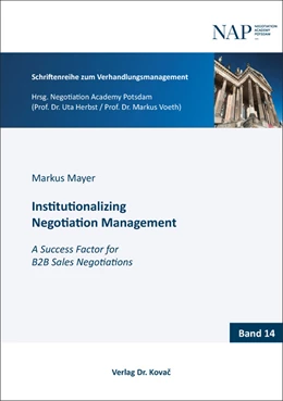 Abbildung von Mayer | Institutionalizing Negotiation Management | 1. Auflage | 2021 | 14 | beck-shop.de
