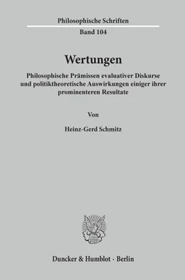 Abbildung von Schmitz | Wertungen | 1. Auflage | 2021 | beck-shop.de