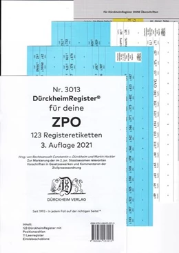 Abbildung von Dürckheim | ZPO Putzo 2. Staatsexamen - Dürckheim-Register (Nr. 3013) | 3. Auflage | 2021 | beck-shop.de