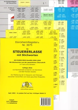Abbildung von Glaubitz / Dürckheim | Steuererlasse mit Stichworten - DürckheimRegister® (Nr. 3075) | 6. Auflage | 2023 | beck-shop.de