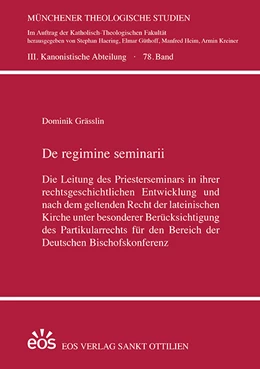Abbildung von Grässlin | De regime seminarii | 1. Auflage | 2021 | beck-shop.de