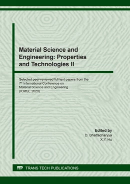 Abbildung von Bhattacharyya / Hu | Material Science and Engineering: Properties and Technologies II | 1. Auflage | 2021 | beck-shop.de