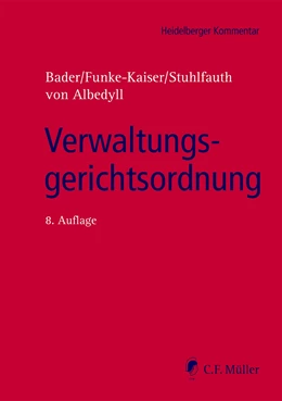 Abbildung von Bader / Funke-Kaiser | Verwaltungsgerichtsordnung | 8. Auflage | 2021 | beck-shop.de