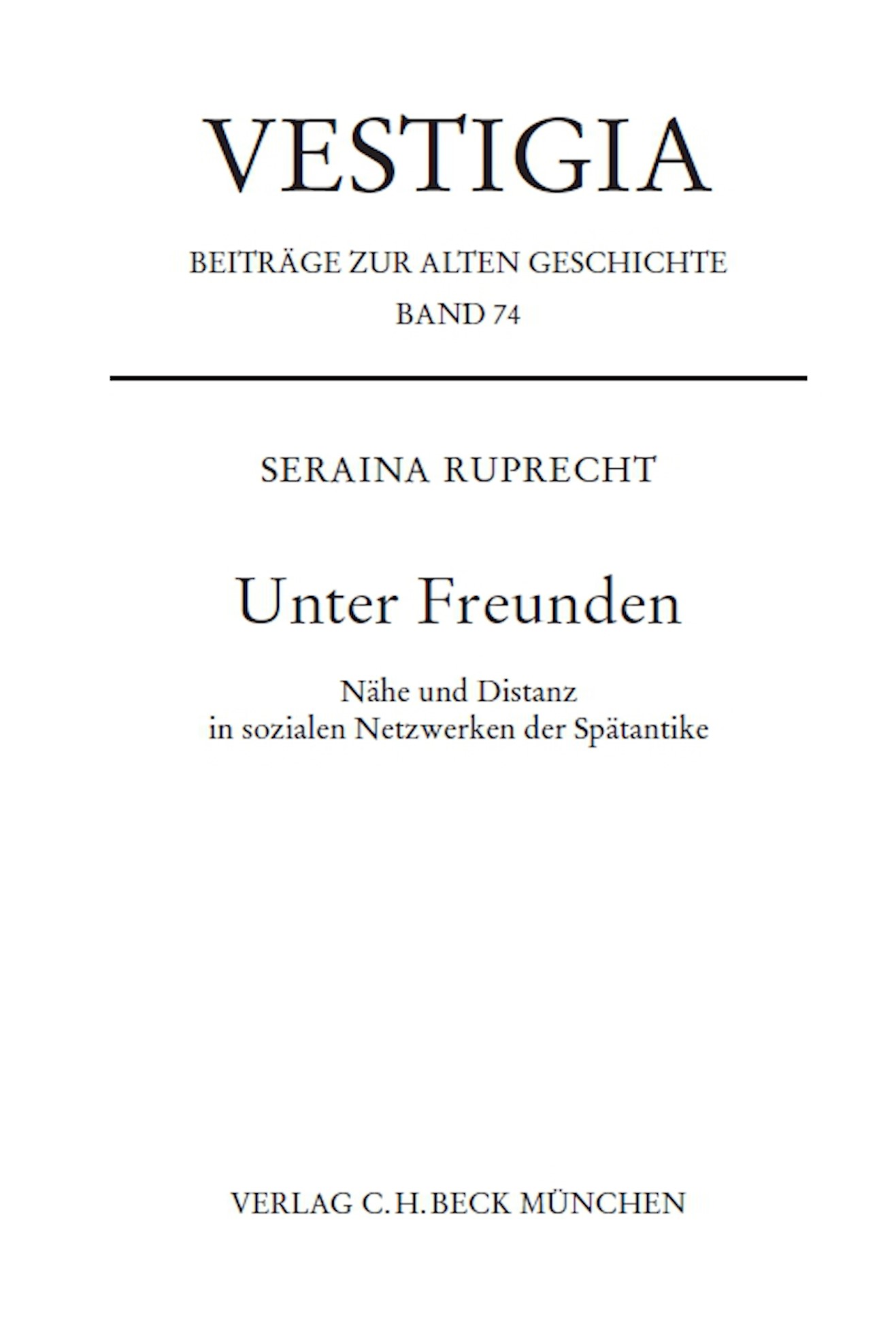 Cover: Ruprecht, Seraina, Unter Freunden