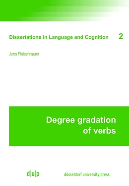 Abbildung von Fleischhauer-Helfer | Degree Gradation of Verbs | 1. Auflage | 2016 | beck-shop.de