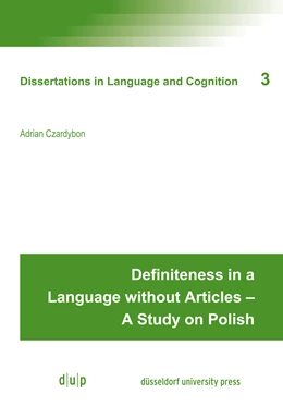 Abbildung von Czardybon | Definiteness in a Language without Articles - A Study on Polish | 1. Auflage | 2017 | beck-shop.de