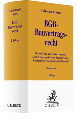 Abbildung von Leinemann / Kues | BGB-Bauvertragsrecht | 2. Auflage | 2023 | beck-shop.de