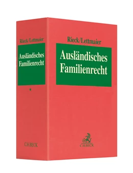 Abbildung von Rieck | Ausländisches Familienrecht Leinenordner I 80 mm • 1 Ersatzordner (leer) | | 2021 | beck-shop.de