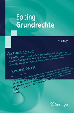 Abbildung von Epping | Grundrechte | 9. Auflage | 2021 | beck-shop.de