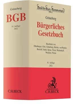 Abbildung von Grüneberg (vormals Palandt) | Bürgerliches Gesetzbuch: BGB | 81. Auflage | 2022 | Band 7 | beck-shop.de