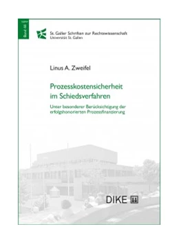 Abbildung von Zweifel | Prozesskostensicherheit im Schiedsverfahren | 1. Auflage | 2021 | Band 44 | beck-shop.de