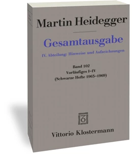 Abbildung von Heidegger / Trawny | Vorläufiges I-IV | 1. Auflage | 2021 | 102 | beck-shop.de