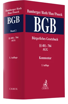 Abbildung von Bamberger / Roth | Bürgerliches Gesetzbuch: BGB, Band 2: §§ 481-704, AGG | 5. Auflage | 2022 | beck-shop.de
