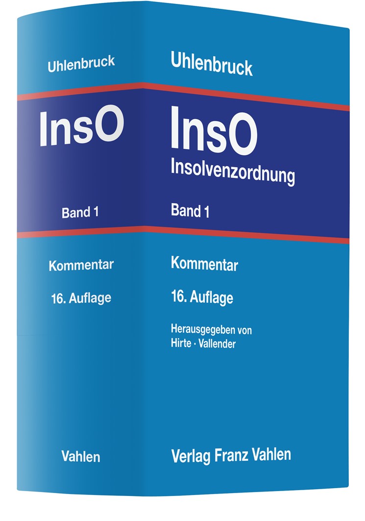 Uhlenbruck Insolvenzordnung InsO Band 1 16. Auflage 2025 beck