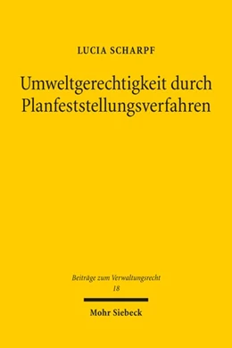 Abbildung von Scharpf | Umweltgerechtigkeit durch Planfeststellungsverfahren | 1. Auflage | 2021 | beck-shop.de