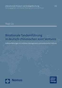 Abbildung von Liu | Binationale Tandemführung in deutsch-chinesischen Joint Ventures | 1. Auflage | 2021 | beck-shop.de