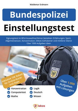 Abbildung von Erdmann | Einstellungstest Bundespolizei | 1. Auflage | 2021 | beck-shop.de