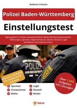 Abbildung von Erdmann | Einstellungstest Polizei Baden-Württemberg | 1. Auflage | 2021 | beck-shop.de
