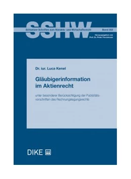 Abbildung von Kenel | Gläubigerinformation im Aktienrecht | 1. Auflage | 2021 | Band 352 | beck-shop.de
