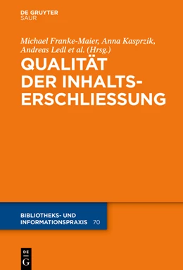 Abbildung von Franke-Maier / Kasprzik | Qualität in der Inhaltserschließung | 1. Auflage | 2021 | beck-shop.de