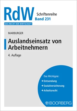 Abbildung von Marburger | Auslandseinsatz von Arbeitnehmern | 4. Auflage | 2021 | beck-shop.de