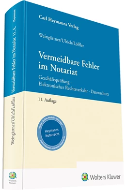 Abbildung von Löffler / Ulrich | Vermeidbare Fehler im Notariat | 11. Auflage | 2022 | beck-shop.de