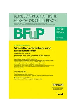 Abbildung von Wirtschaftskrisenbewältigung durch Familienunternehmen | 1. Auflage | 2021 | beck-shop.de