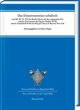 Abbildung von Nagel | Das Deuteronomium sahidisch | 1. Auflage | 2021 | beck-shop.de
