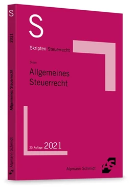 Abbildung von Drüen | Skript Allgemeines Steuerrecht | 20. Auflage | 2021 | beck-shop.de