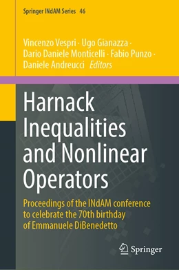 Abbildung von Vespri / Gianazza | Harnack Inequalities and Nonlinear Operators | 1. Auflage | 2021 | 46 | beck-shop.de