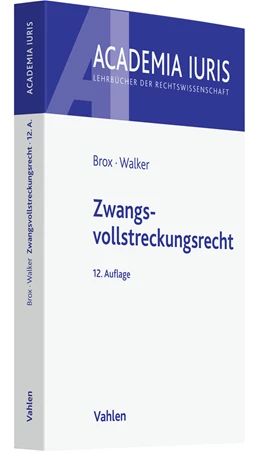 Abbildung von Brox / Walker | Zwangsvollstreckungsrecht | 12. Auflage | 2021 | beck-shop.de