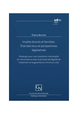 Abbildung von Bornick | Impôts directs et familles : État des lieux et perspectives législatives | 1. Auflage | 2021 | beck-shop.de