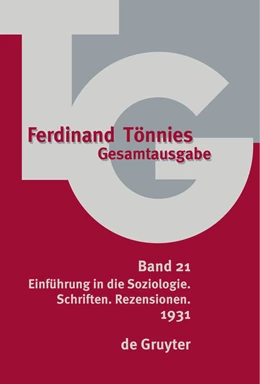 Abbildung von Tönnies / Haselbach | 1931 | 1. Auflage | 2021 | beck-shop.de