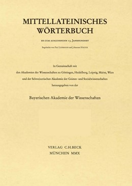Cover:, Mittellateinisches Wörterbuch  Einbanddecken für Band IV, F-hospitalarius und hospitalarius-K