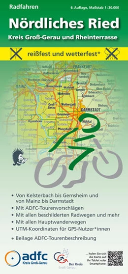 Abbildung von Messer / MeKi Landkarten GmbH | Radfahren - Nördliches Ried / Kreis Groß-Gerau und Rheinterrasse | 6. Auflage | 2021 | beck-shop.de
