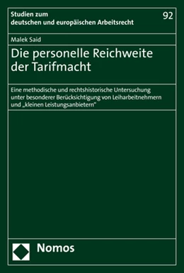 Abbildung von Said | Die personelle Reichweite der Tarifmacht | 1. Auflage | 2021 | beck-shop.de