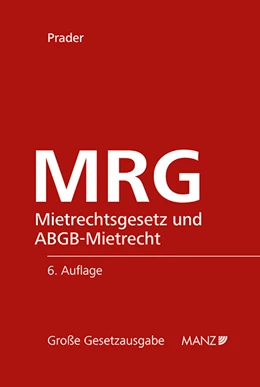 Abbildung von Prader | MRG - Mietrechtsgesetz und ABGB-Mietrecht | 6. Auflage | 2021 | 60 | beck-shop.de