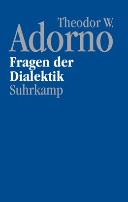 Abbildung von Adorno / Theodor W. Adorno Archiv | Nachgelassene Schriften. Abteilung IV: Vorlesungen | 1. Auflage | 2021 | beck-shop.de