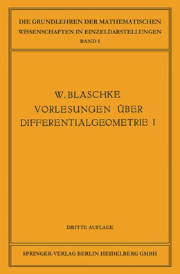 Abbildung von Blaschke / Thomsen | Elementare Differentialgeometrie | 3. Auflage | 2019 | beck-shop.de