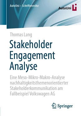Abbildung von Lang | Stakeholder Engagement Analyse | 1. Auflage | 2021 | 153 | beck-shop.de