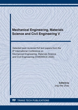 Abbildung von Zhao | Mechanical Engineering, Materials Science and Civil Engineering V | 1. Auflage | 2021 | beck-shop.de