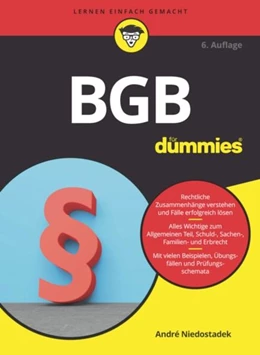 Abbildung von Niedostadek | BGB für Dummies | 6. Auflage | 2021 | beck-shop.de