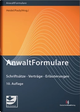 Abbildung von Heidel / Pauly (Hrsg.) | AnwaltFormulare | 10. Auflage | 2021 | beck-shop.de
