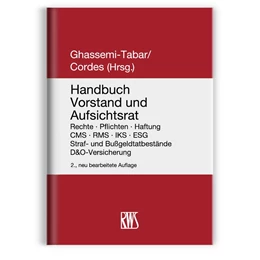 Abbildung von Ghassemi-Tabar / Cordes (Hrsg.) | Handbuch Vorstand und Aufsichtsrat | 2. Auflage | 2023 | beck-shop.de