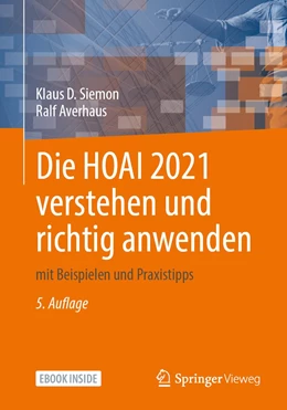 Abbildung von Siemon / Averhaus | Die HOAI 2021 verstehen und richtig anwenden | 5. Auflage | 2023 | beck-shop.de