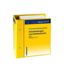 Abbildung von Eberl / Kapteina | Entscheidungen zum Denkmalrecht | 1. Auflage | 2022 | beck-shop.de