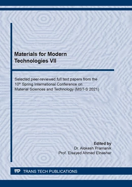 Abbildung von Pramanik / Elnashar | Materials for Modern Technologies VII | 1. Auflage | 2021 | beck-shop.de