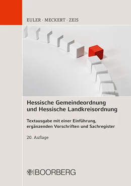 Abbildung von Euler / Meckert | Hessische Gemeindeordnung und Hessische Landkreisordnung | 20. Auflage | 2021 | beck-shop.de