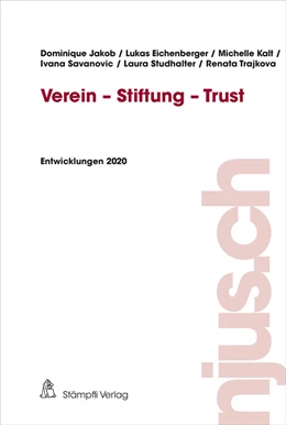 Abbildung von Jakob / Eichenberger | Verein - Stiftung - Trust | 1. Auflage | 2021 | 2020 | beck-shop.de