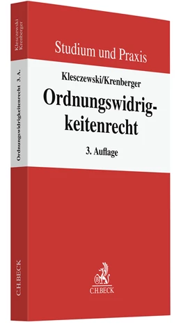 Abbildung von Klesczewski / Krenberger | Ordnungswidrigkeitenrecht | 3. Auflage | 2023 | beck-shop.de